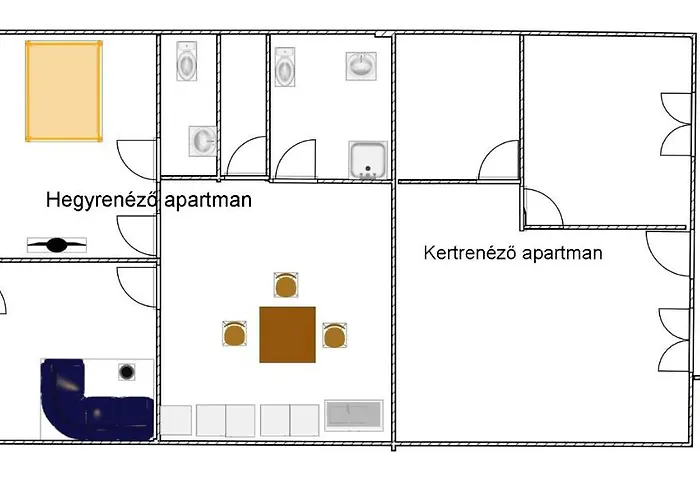 דירה Bella Badacsony Apartmanhaz בדקסוניטומאי